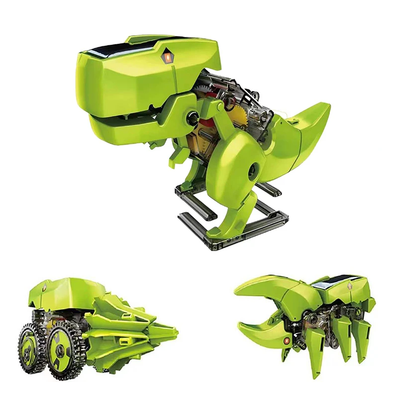 Sestaveno dinosaur solární poháněné 3- v -1 robotické hračce